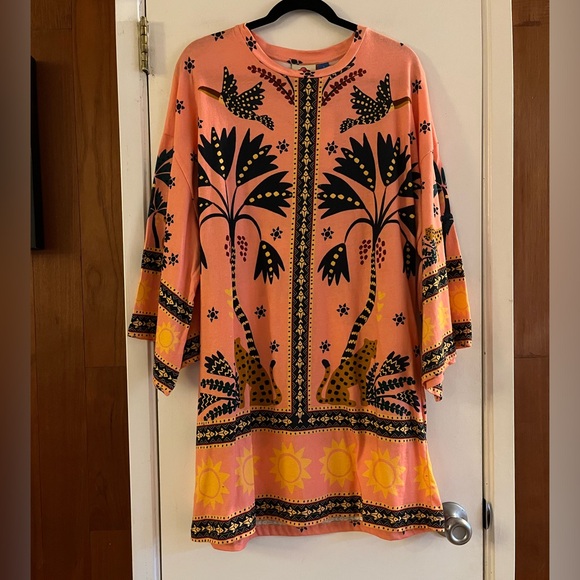 Anthropologie Farm Rio Printed Shift Mini Dress - Picture 2 of 8